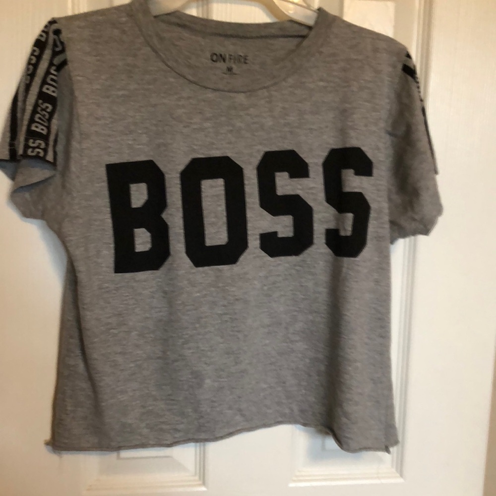 On Fire Gray T-Shirt